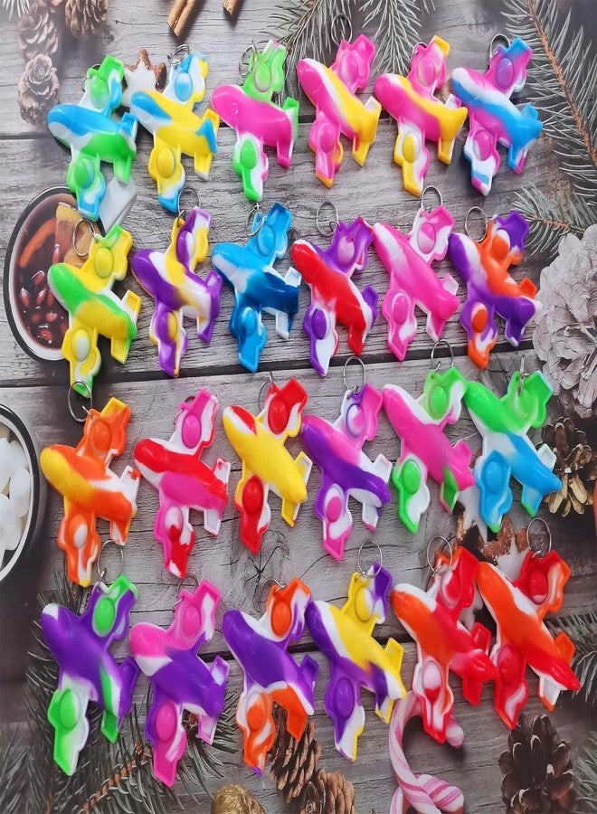 HOZKEAP 20 Packs Bulk Airplane Push Fidget Bubble Mini Pop Fidget for Adult and Kids, Summer Birthday Party Favors Supplies Classroom Students Bubble Prize - Image 5